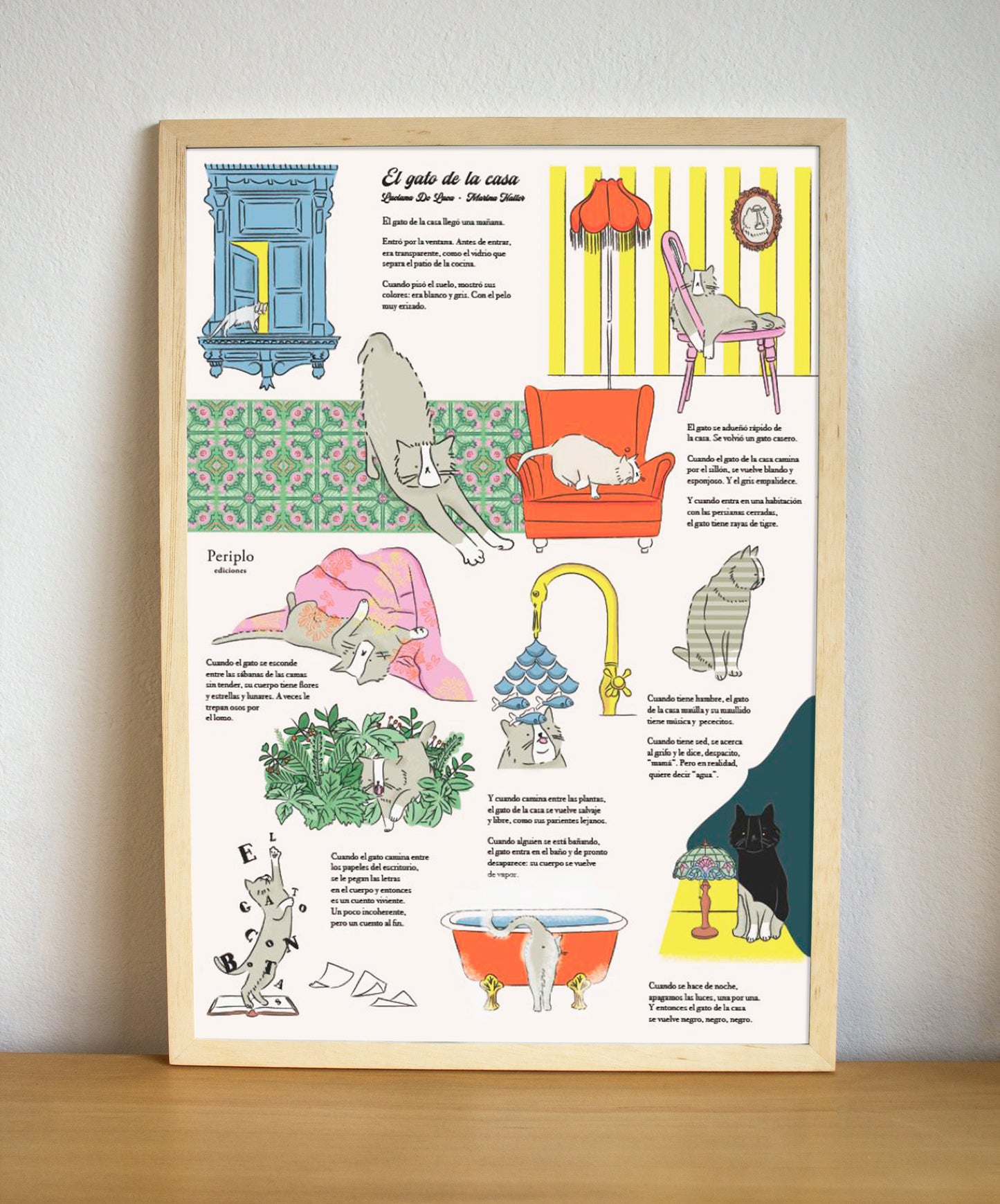 Lámina El gato de la casa - Periplo