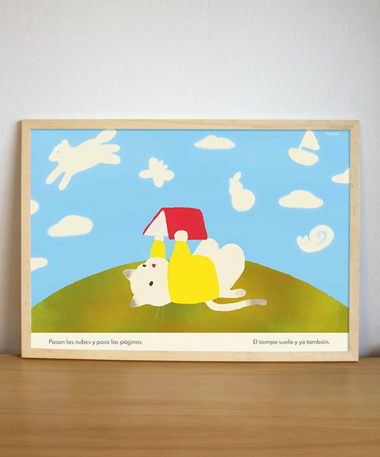 Lámina Gatito Lector - Periplo