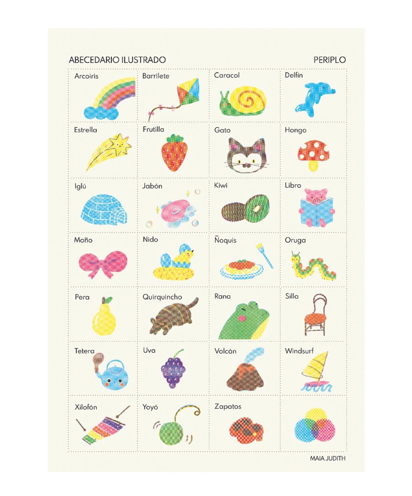 Lámina Abecedario ilustrado - Periplo