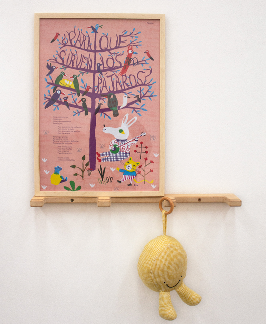 Lámina "¿Para qué sirven los pájaros?" enmarcada